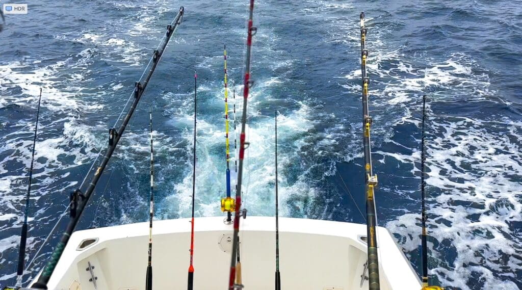 leurres et traînée dans la pêche à la traîne