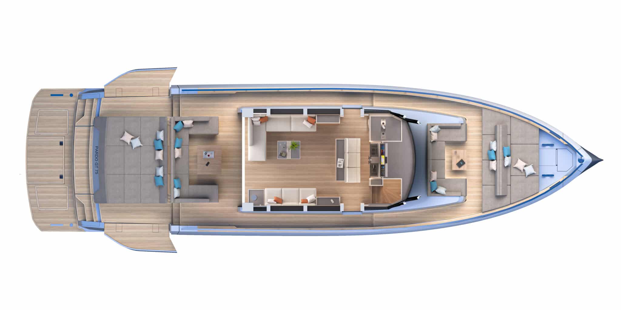 cantiere del pardo GT75 configuration pont principal