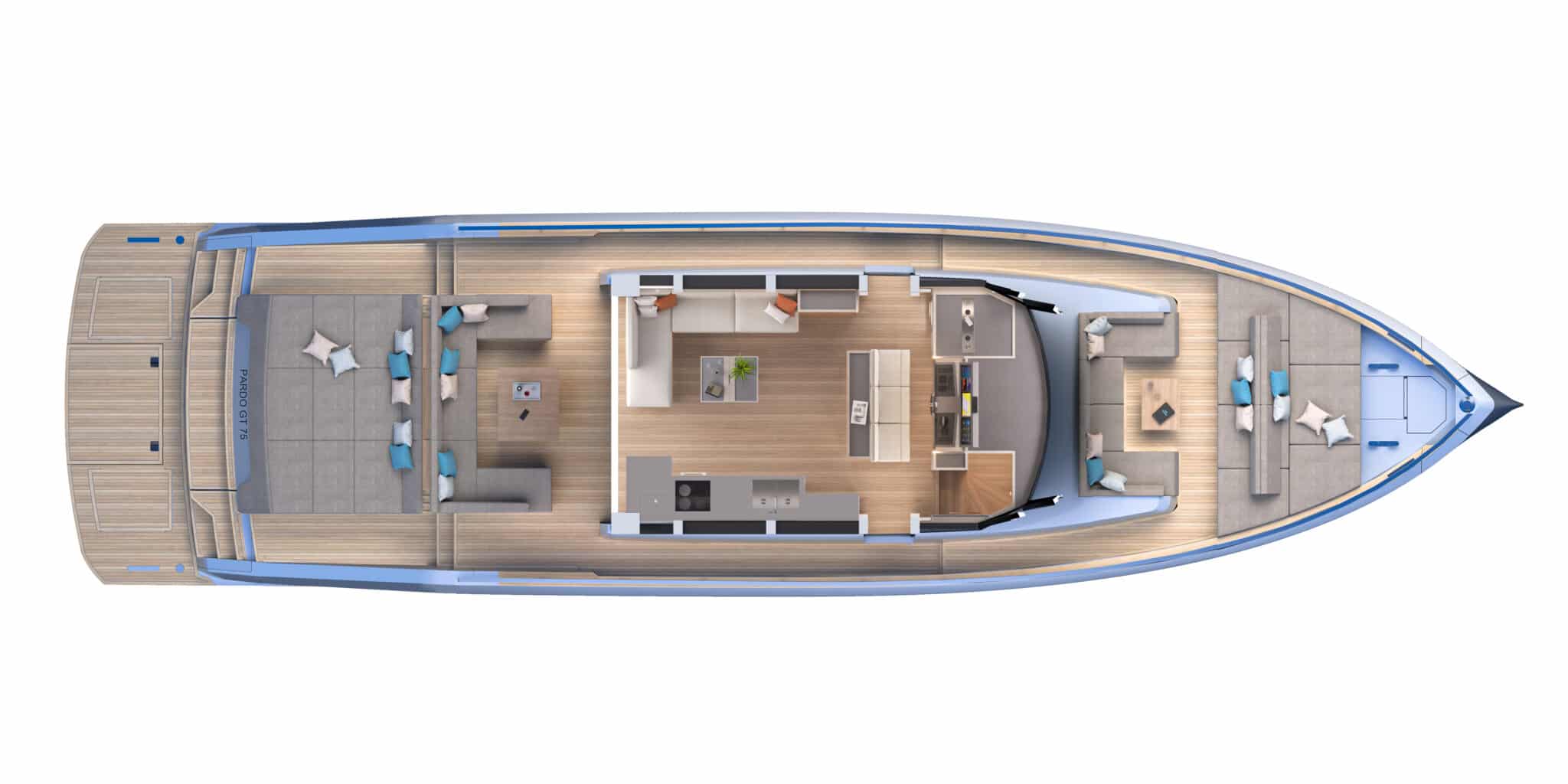 cantiere del pardo GT75 configuration pont principal