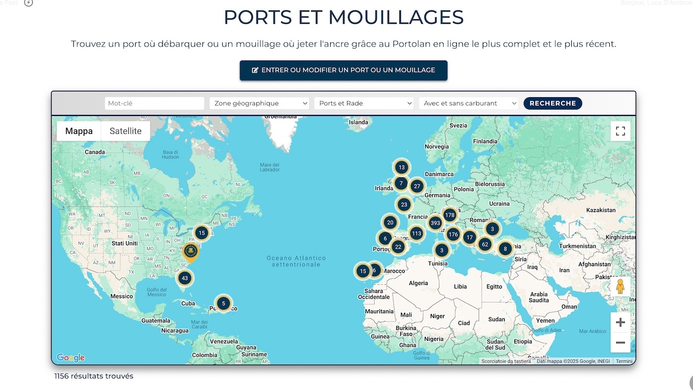 portulan numérique photo